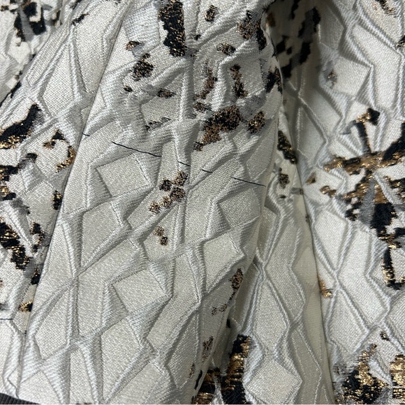 St. John Collection Metallic Pixelated Jacquard Topper Jacket and Dress Set 6 - Picture 15 of 15